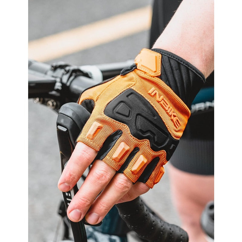 Fingerl Cycling Gloves Breathable Protective for Road Mountain Bike MTB Riding, Cycling Gear, Breathable Design, Fingerless Gloves, Flexible Material, Durable Material, Protective Gloves, Cyclists, Outdoor Enthusiasts