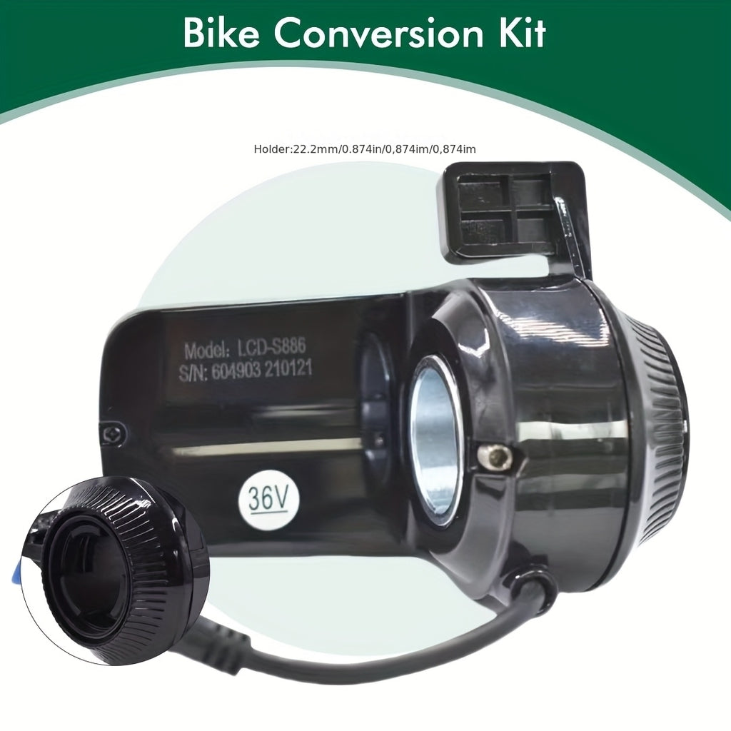 S886 UART2 Electric Bicycle Cycle Snelheidsmeter Fiets Digitaal Stopwatch Ebike Fietsen Odometer Fietscomputer,  Ebike Display, Compact Design, Highquality Electronics, Cyclists