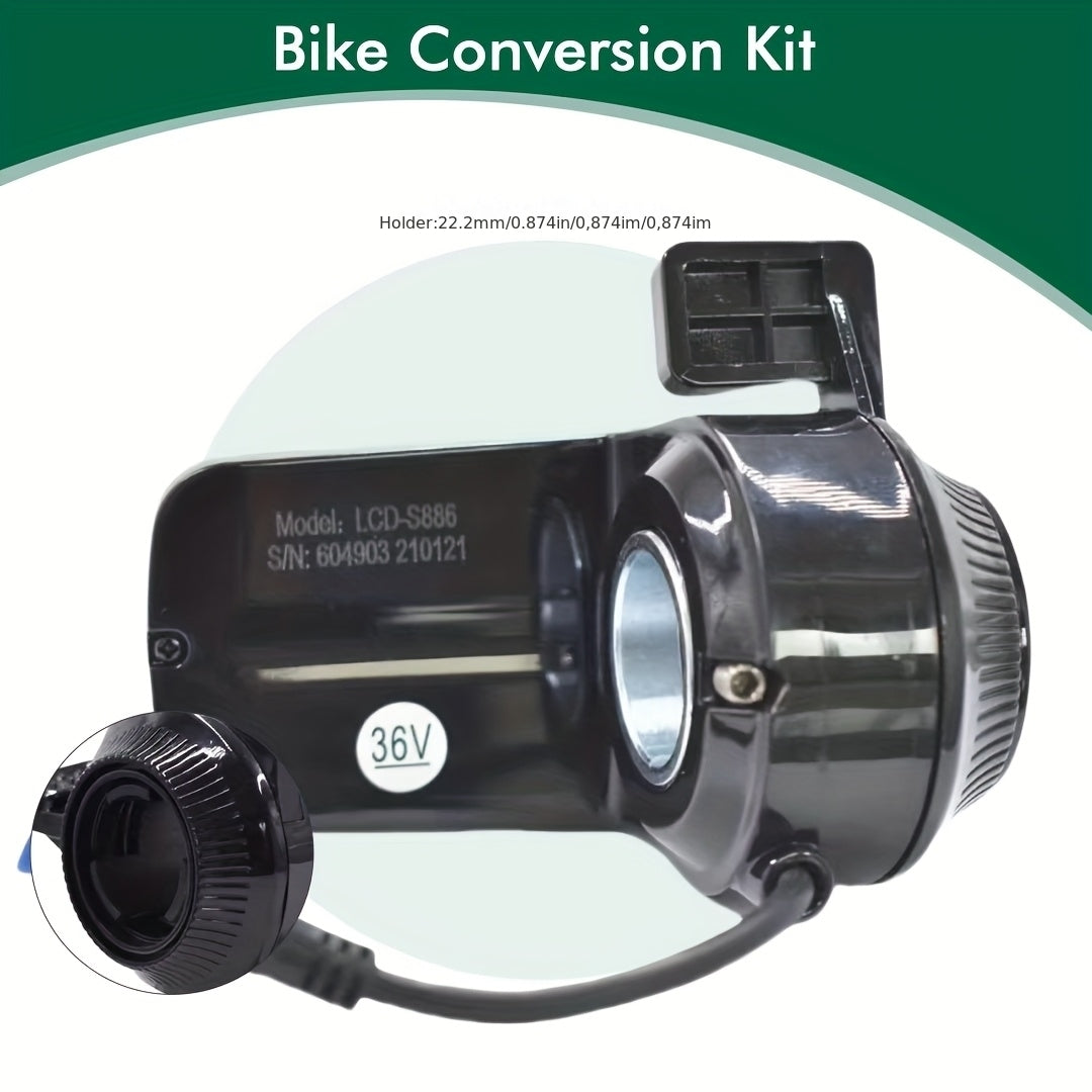 S886 UART2 Electric Bicycle Cycle Snelheidsmeter Fiets Digitaal Stopwatch Ebike Fietsen Odometer Fietscomputer,  Ebike Display, Compact Design, Highquality Electronics, Cyclists