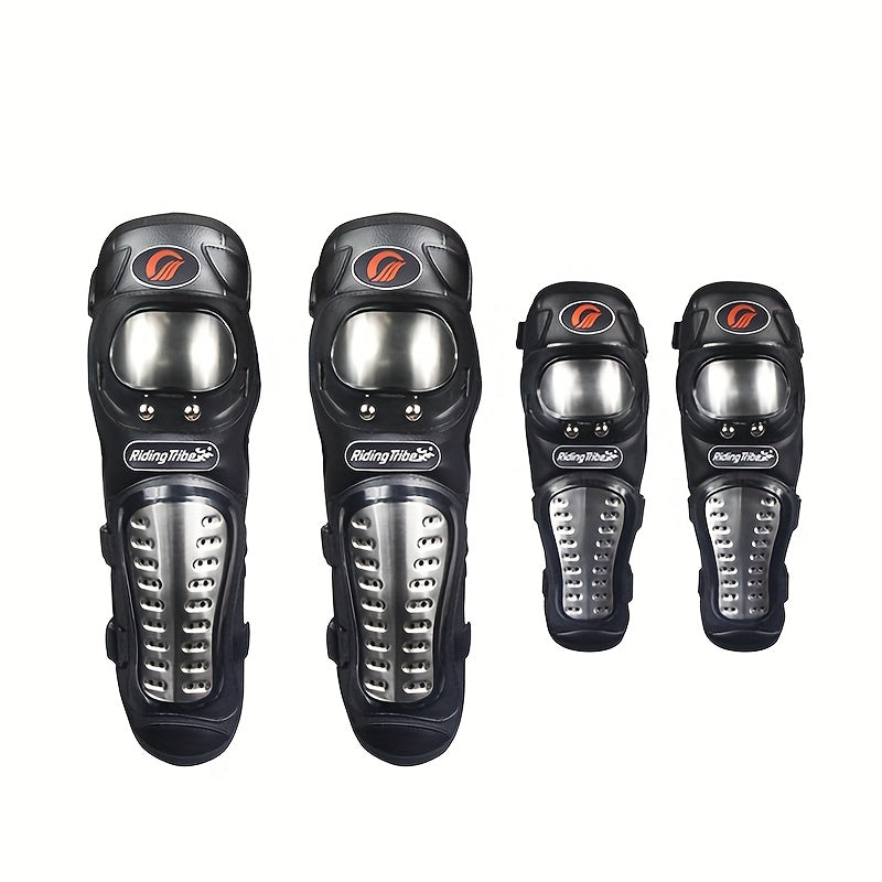 Professional Cycling Protective Gear Four-piece Set - Anti-fall Shoulder, Elbow And Knee Protectors, CE-compliant Set