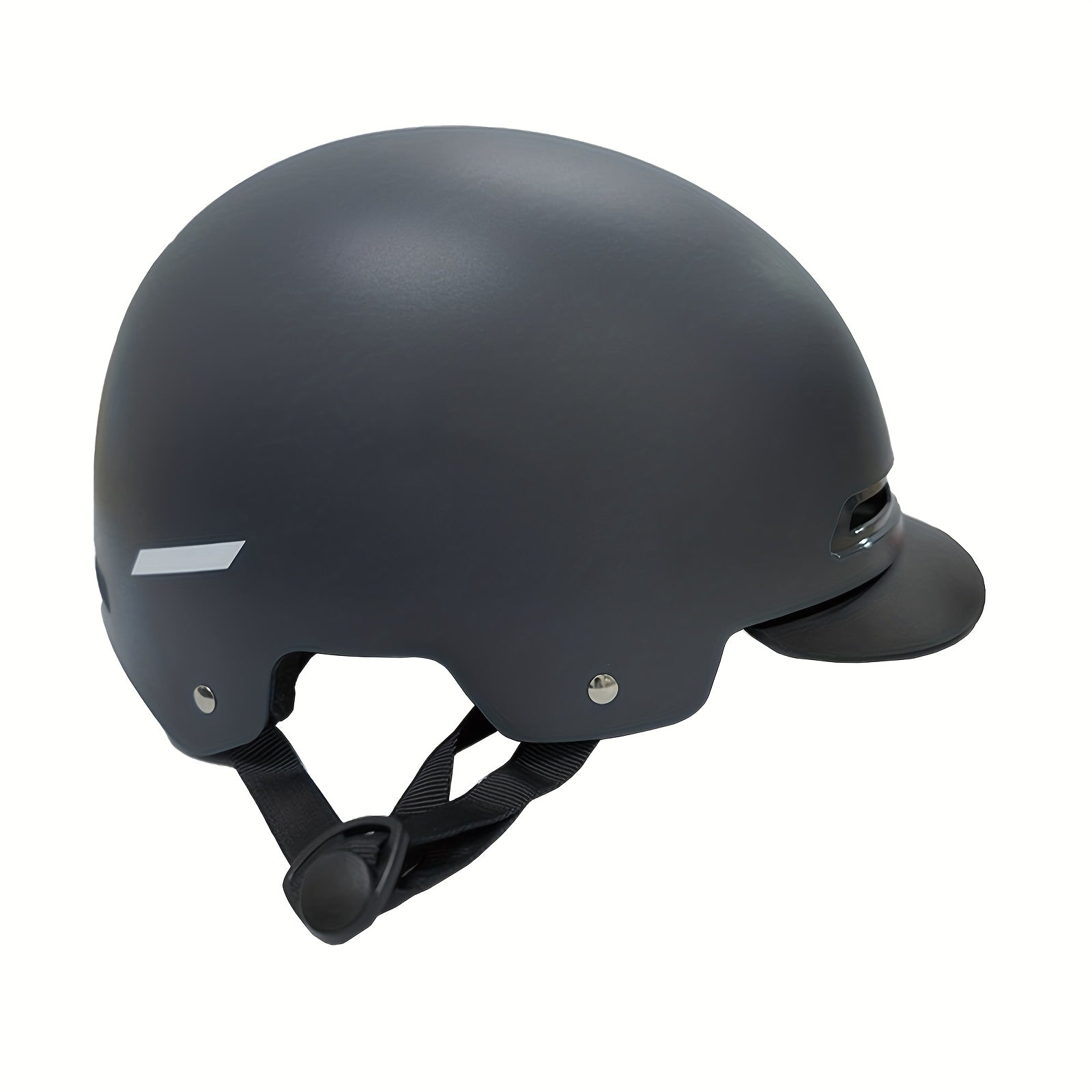 Daxys Lightweight Adjustable Bike & Skateboard Helmet - Unisex White\u002FBlack with Blue Accent, Breathable Ventilation System, Durable ABS+EPS Material for Adults, Teens, Men & Women, Bike Helmet, Outdoor Sports Gear, Sleek Design, Secure Fit Strap