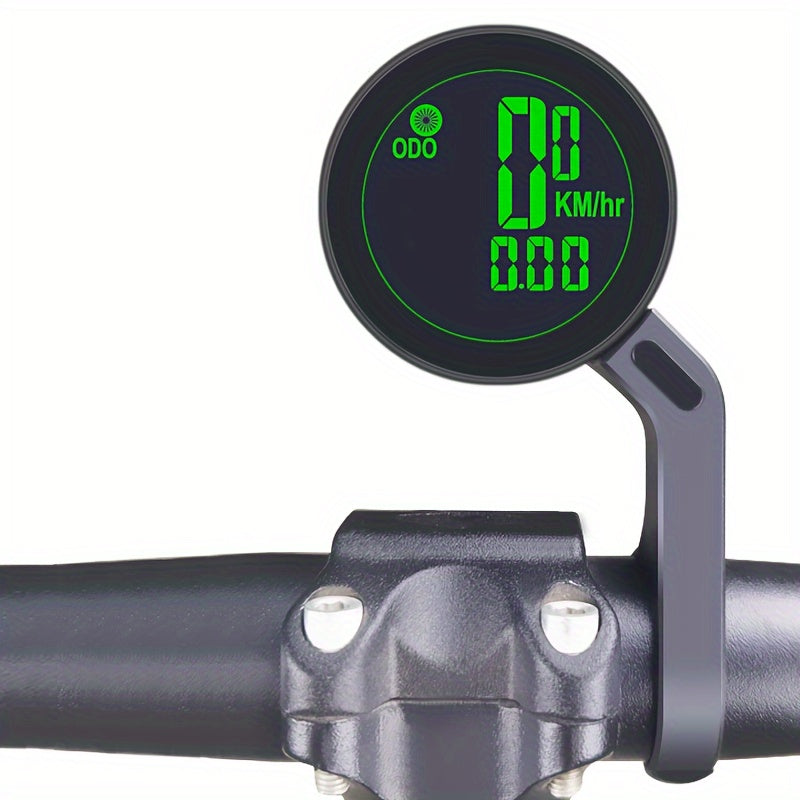 Bicycle Speedometer Odometer Wireless Cycle Bike Computer Bicycle Handlebar Stopwatch Round with LCD Display & Multi-Functions for Most Bikes, Bicycle Speedometer Wireless, Bicycle Control Display, Speedometer