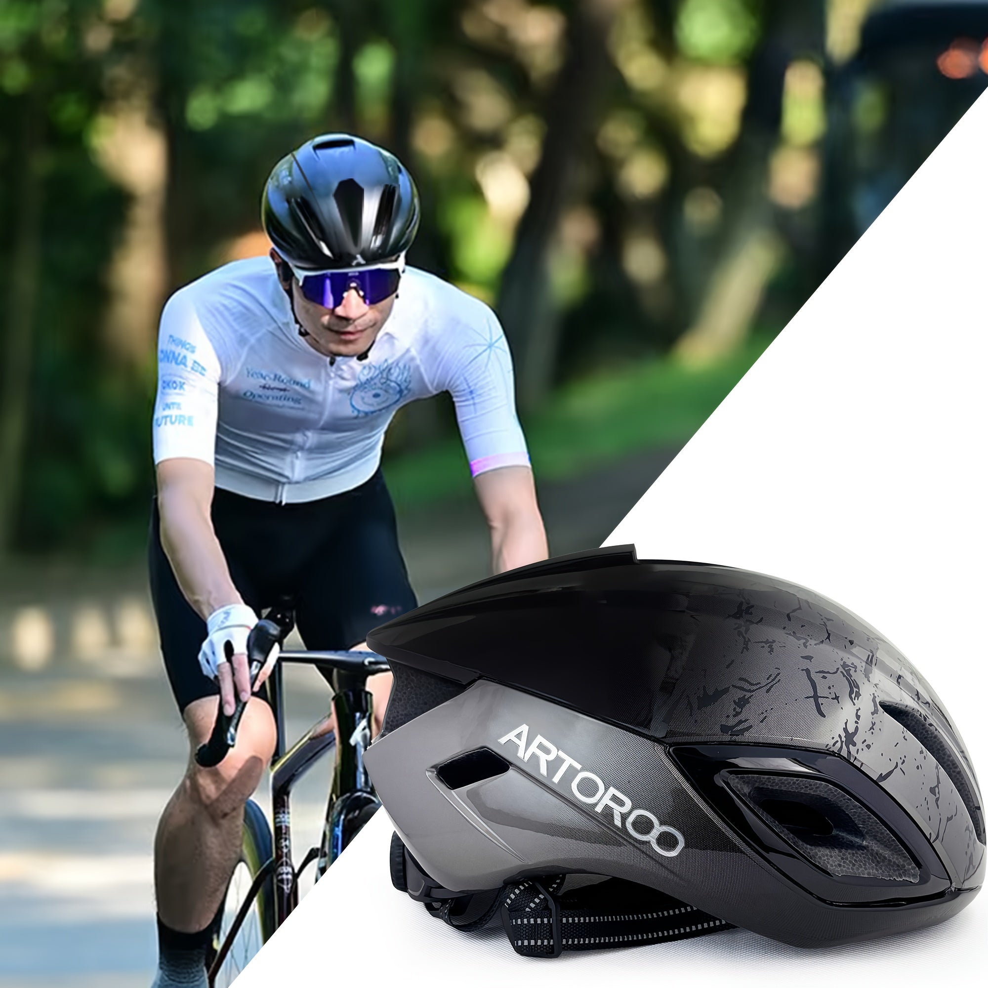 ARTOROO Adult Road Bike Helmet for Men Women, Lightweight Mountain Road Bicycle Helmet, Aero Bike Cycling Helmet Adjustable for Mens, Cycle Helmet Men, Sporty Style, Modern Helmet, Highquality Materials, Impactresistant Shell, Women Cyclists