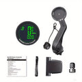 Bicycle Speedometer Odometer Wireless Cycle Bike Computer Bicycle Handlebar Stopwatch Round With LCD Display & Multi-Functions For Most Bikes, Without Battery