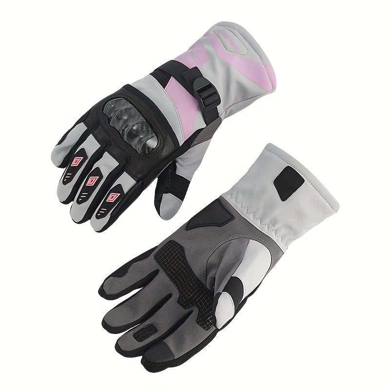 Winter Windproof Cycling Gloves: Detachable Warm Lining + Windproof Shell, Carbon Fiber Protective Gear, Sensitive Touchscreen, Enabling Flexible Operation Even In Sub-Zero Temperatures