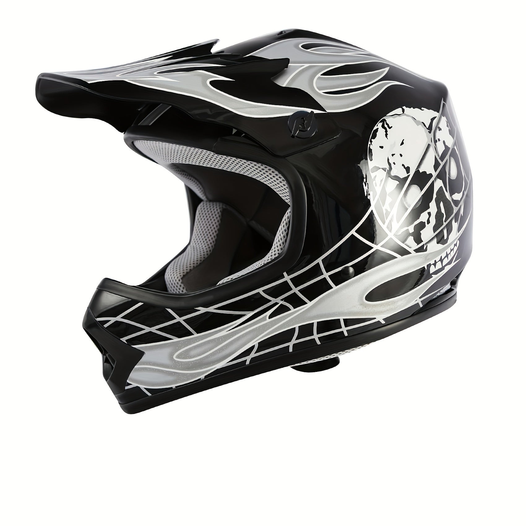 XFMT DOT Youth Teen Black\u002FBlue Skull for Dirt Bike ATV Motorcycle S\u002FM\u002FL\u002FXL