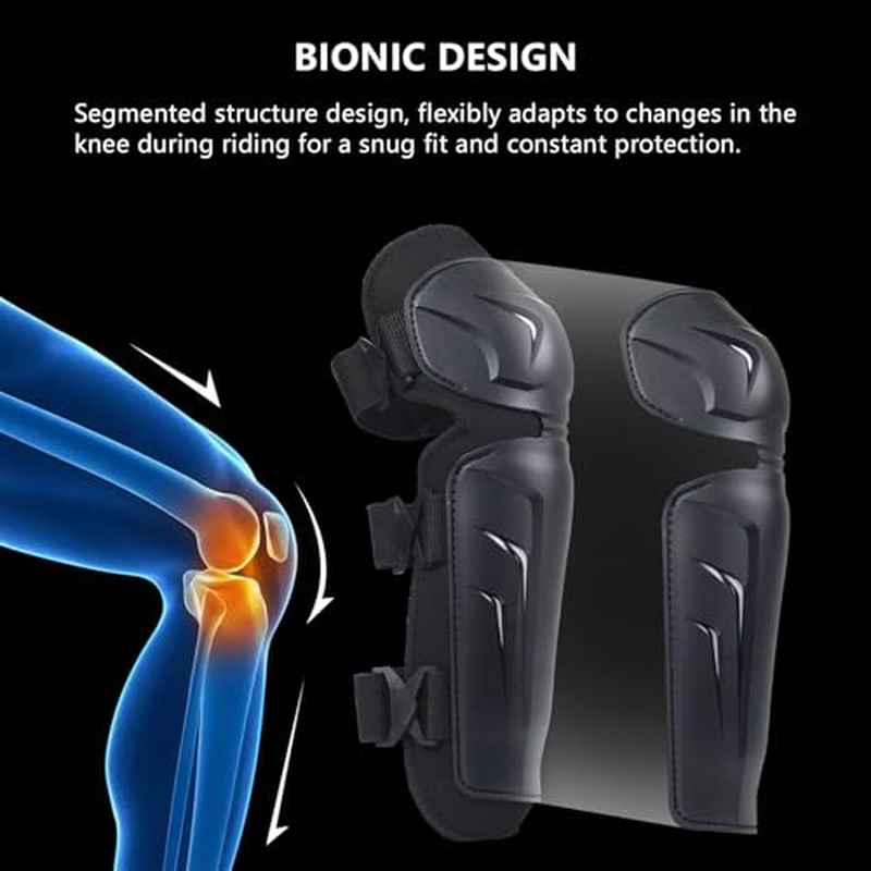 Motocross Knee Pads Elbow Pads, Adjustable Leg Armor, Crashproof for Mens Dirt Bike Racing, Motocross Gear, Knee Pads for Motorcycle, Motorcycle Protective Gear, Motorbike Accessories, Motorcycle Knee Pads, Motorcycle Safety, Offroad Biking