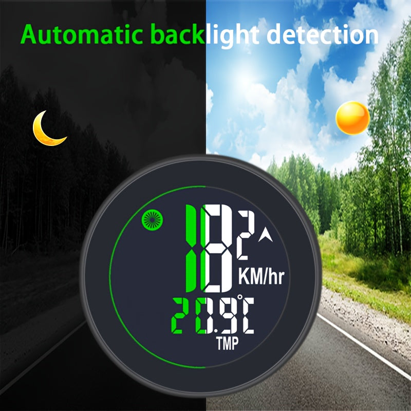 Bicycle Speedometer Odometer Wireless Cycle Bike Computer Bicycle Handlebar Stopwatch Round with LCD Display & Multi-Functions for Most Bikes, Bicycle Speedometer Wireless, Bicycle Control Display, Speedometer