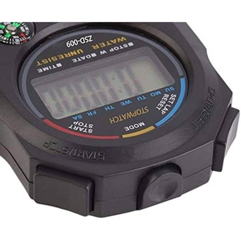 10-Pack Multi-Function Electronic Digital Sport Stopwatch Timer with Large Display, Split\u002FS Lap\u002FTotal Time, Date\u002FAlarm, 1\u002F100th Second Split, Battery-Powered (Non-Rechargeable) - for Gym, Track, Coaching, Refereeing, Swimming, Cycling