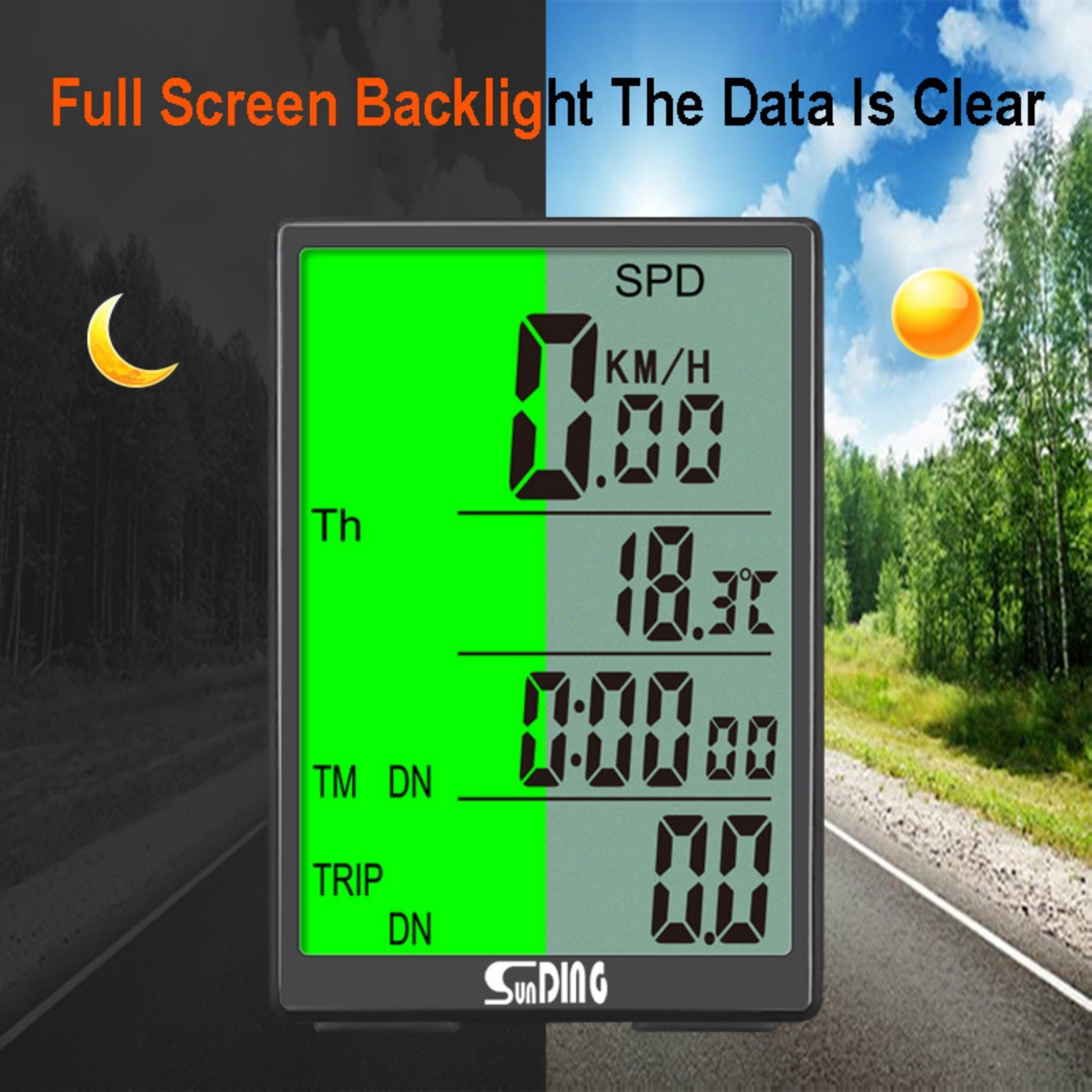 Bicycle Speedometer 31 functions Odometer Wireless Cycle Bike Computer Bicycle Handlebar Stopwatch Round with LCD Display & Multi-Functions for Most Bikes, Bike Speedometer, Bicycle Accessories, Bike Tracker, Cycling Computer, Bike Odometer