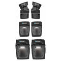 Black 6pcs Protective Gear Set, Includes 2 Elbow Pads, 2 Knee Pads and 2 Wrist Braces, Great Scooters, Bikes, Skateboards, Hoverboards,  Adjustable Fit, Highquality Foam, Impactresistant Padding, Hoverboard Users, Skaters