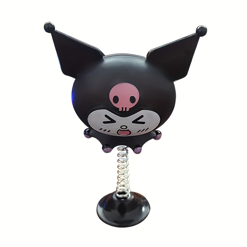 Y2K Sanrio Hellokitty Adult Multi-Use Helmet Accessory- Cute for Kuromi Melody Shaking Decoration for Bicycle, Electric Bike, Motorcycle, Skateboard Helmets- Durable PVC Material, Vibrant Pink Purple Black- Perfect for Rides And Christmas, Helmet Decorati