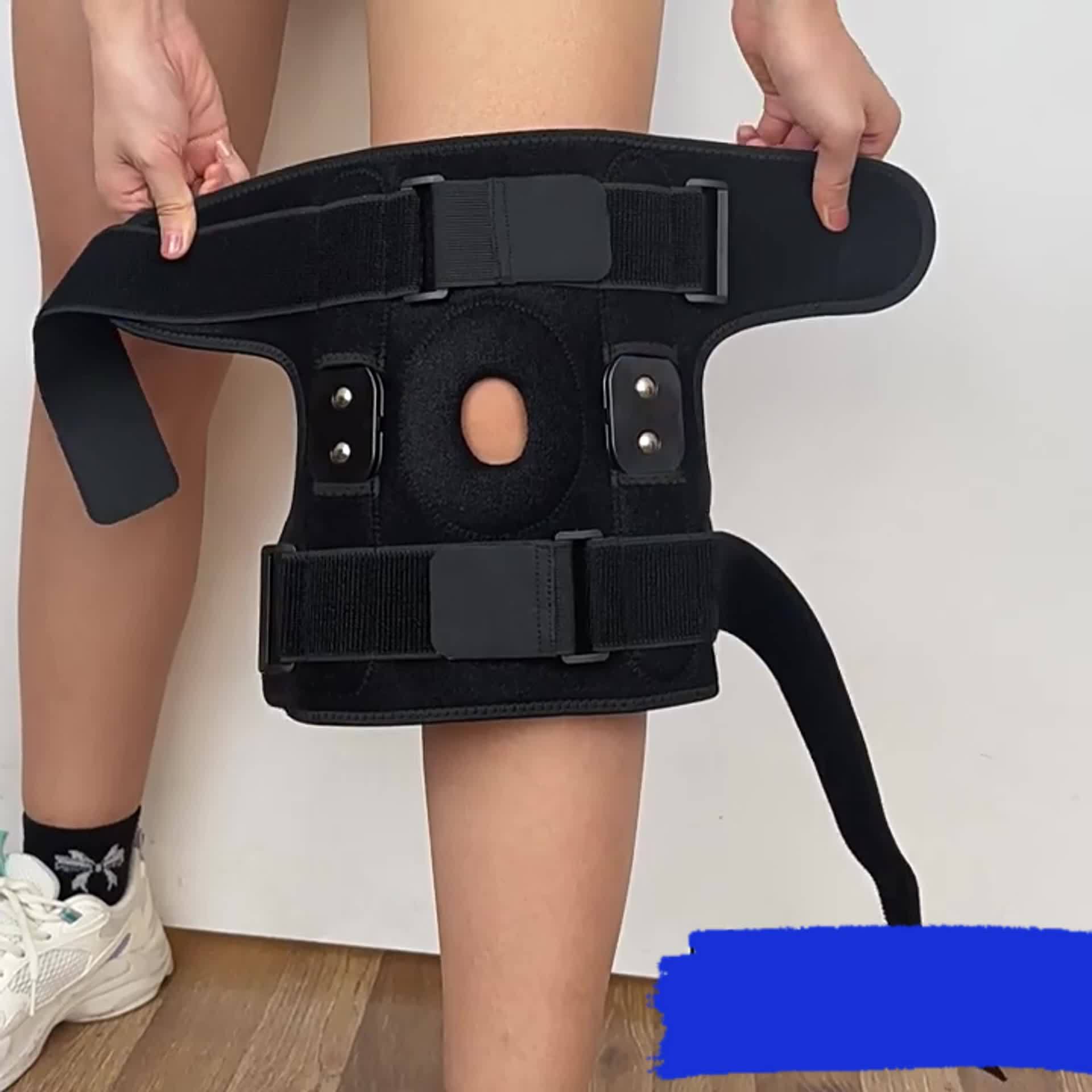 1 Outdoor Knee Pads Breathable Sports Professional Cycling Mountaineering Steel Leaf Spring Knee Pads Men And Women Protective Gear