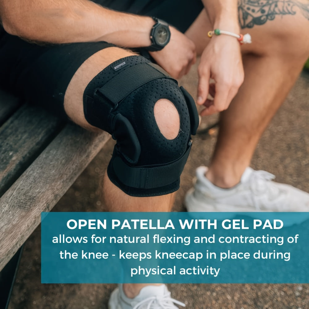 1 Outdoor Knee Pads Breathable Sports Professional Cycling Mountaineering Steel Leaf Spring Knee Pads Men And Women Protective Gear