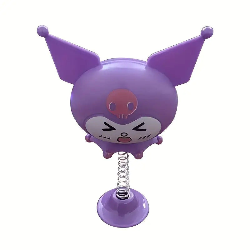 Y2K Sanrio Hellokitty Adult Multi-Use Helmet Accessory- Cute for Kuromi Melody Shaking Decoration for Bicycle, Electric Bike, Motorcycle, Skateboard Helmets- Durable PVC Material, Vibrant Pink Purple Black- Perfect for Rides And Christmas, Helmet Decorati